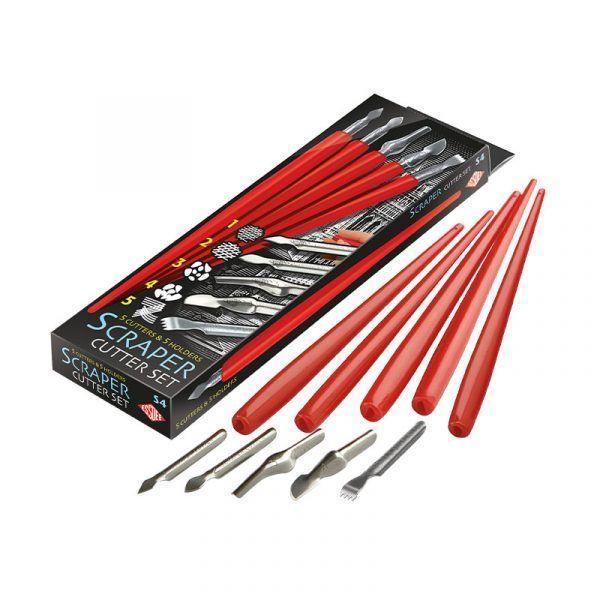 Essdee Scraper Cutter Set 5pcs with Handle