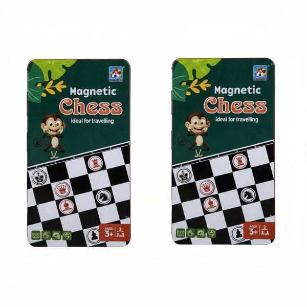 Magnetic Chess Set for Family Fun and Travel - 2 Pack