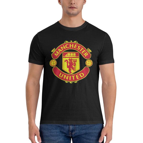 Manchester United Mens T-Shirts - Cotton Short Sleeve Crew Neck T Shirts