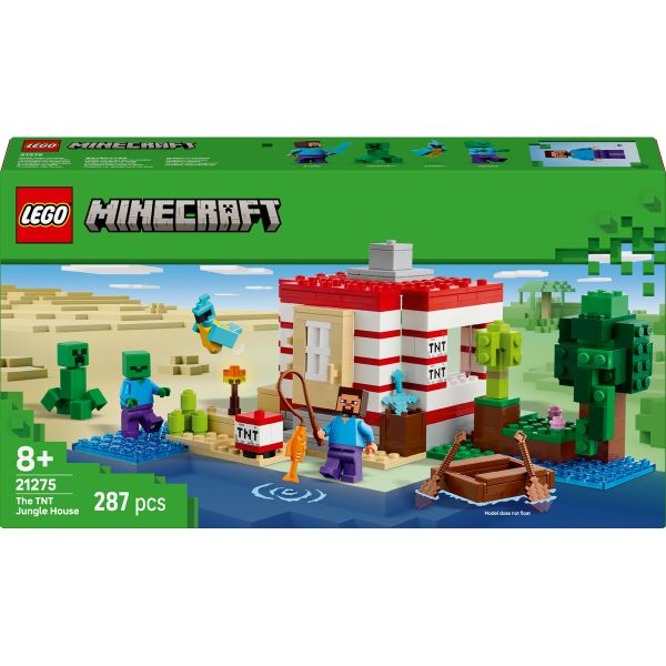 LEGO® Minecraft® The TNT Jungle House, Video Game Collectible Toy 21275