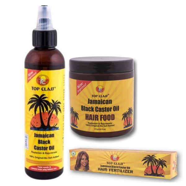 Top Class Jamaican Black Castor Oil, Fertilizer &amp; Hairfood &amp;Hair Growth Oil