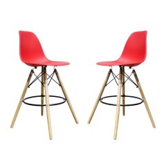 GOF Furniture-Kim Red Bar Stool