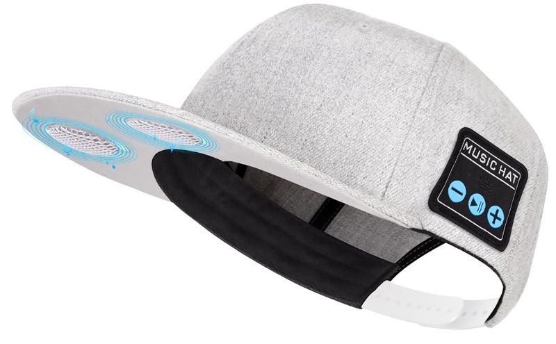 Hat with Bluetooth Speaker Adjustable Bluetooth Hat Wireless Smart