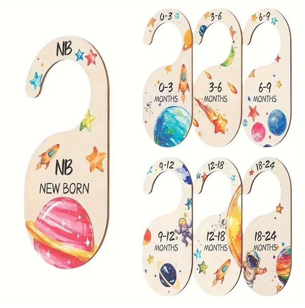 Baby Wardrobe Dividers Clothes Clothing Organizer Space/ Rocket / Planets