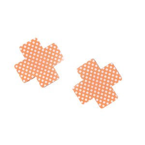 Up-Tape Dotty Delight Cross Nipple Covers - 5 Pairs Reusable Nipple Covers