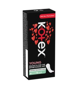 Kotex - Young Slim Pantyliners 18's x 3