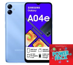 Samsung Galaxy A04e 32GB Dual Sim - Light Blue(NL) + Vodacom SIM Card Pack