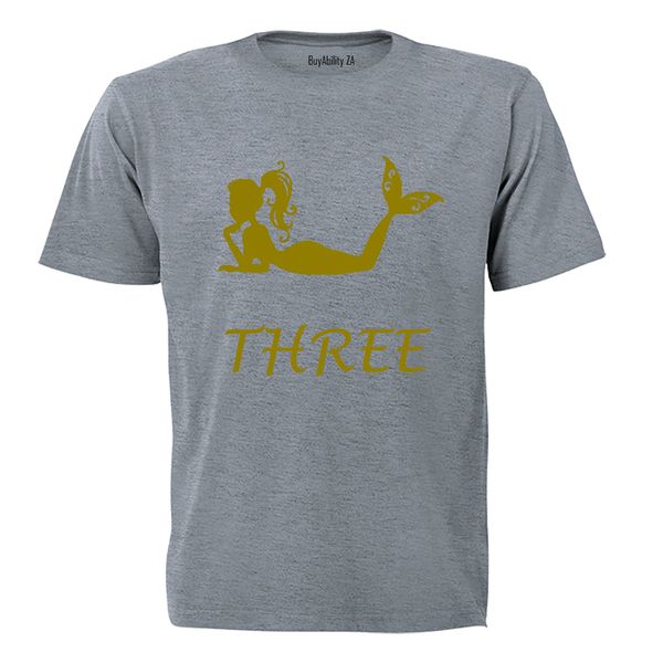 Mermaid - THREE - Kids T-Shirt - White