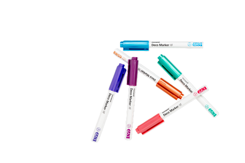 Monami Acrylic Deco Markers 463 - Extra Fine 0.7mm Metallic 6's