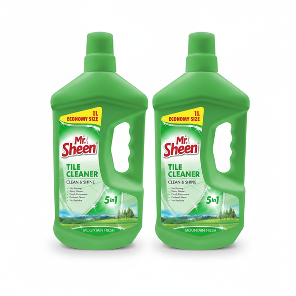 Mr Sheen Tile Cleaner 1L - Mountain Fresh Cleaning Solution - 2 Pack