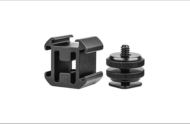 Triple Cold Shoe Mount / DSLR/Mirrorless Mic, Light &amp; Monitor