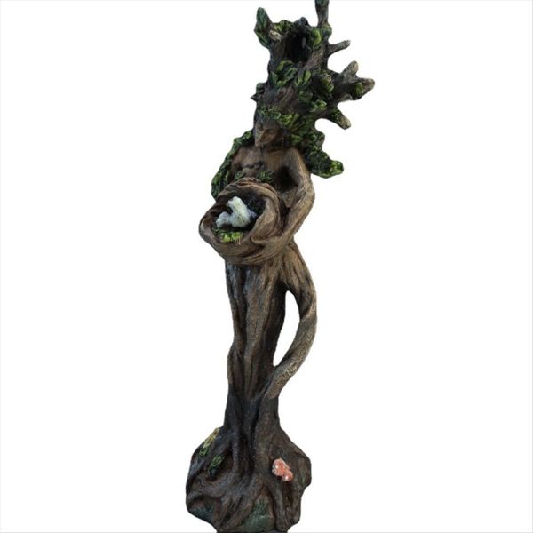 Tree Man and Bird Statue Resin Crafts Desktop Decoration