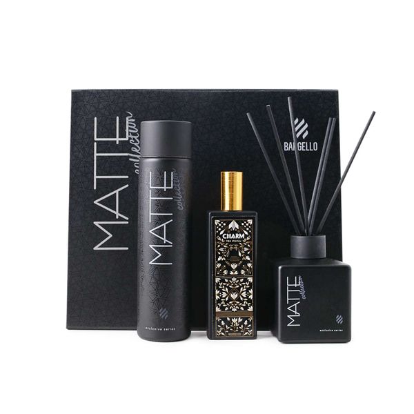 Bargello Matte 'Charm' Gift Set Women's EDP + Reed Diffuser + EauDECologne