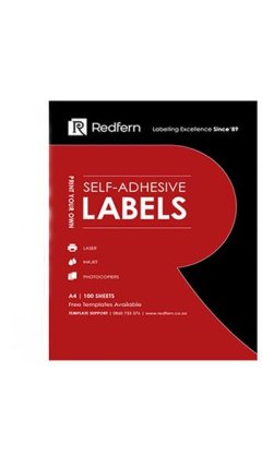 Redfern Circle 48up A4 Inkjet Laser Labels 100 Sheets