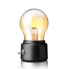 Vintage Lamp LED Night Light Bulb USB Battery Night Light Bedroom