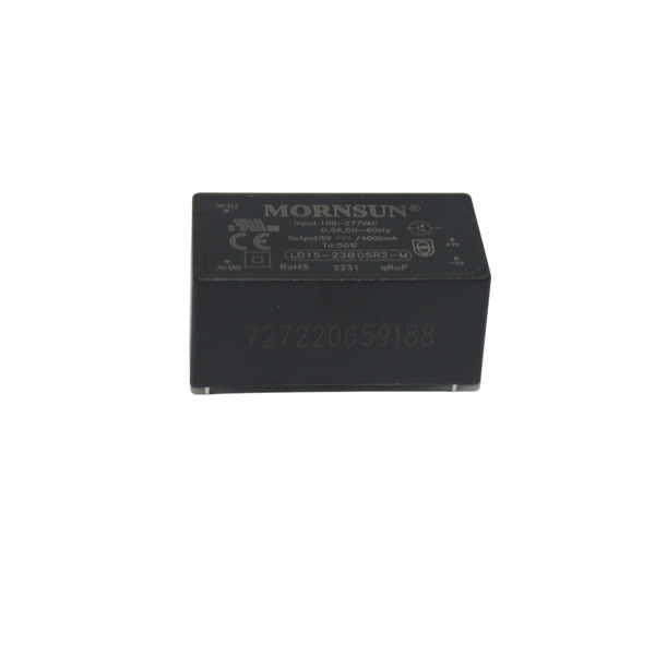 LD15-23B05R2-M PCB Mount SMPS 85-305VAC Input 5VDC 3A Output 15W