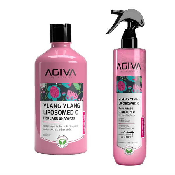 Agiva Ylang Ylang Liposomed C Hair Care Bundle - Shampoo &amp; Conditioner