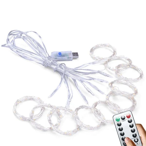 LED Curtain String Lights - 3mx3m 300 LED - USB Powered