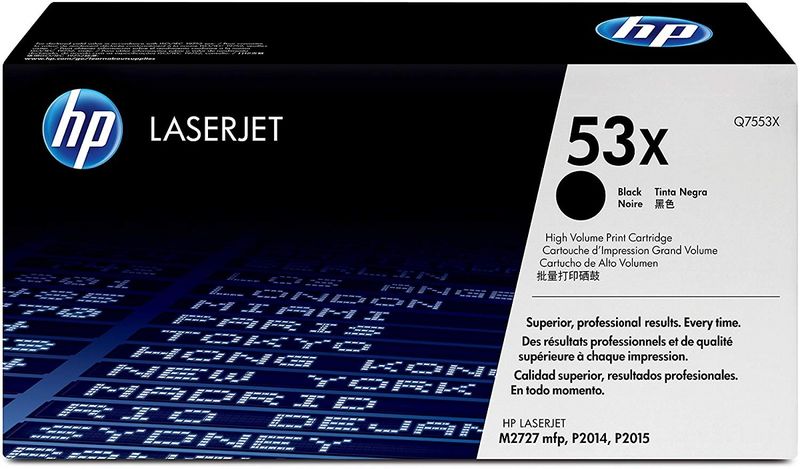 HP 53X High Yield Black LaserJet Toner Cartridge
