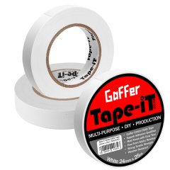 Tape-iT 3 Pack of White Gaffer Tape Roll 24mm x 25m | Ti2425WG3