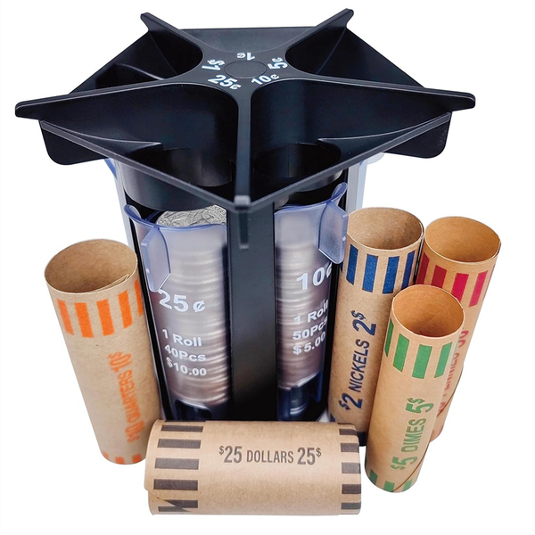 Coin Sorter Tube Coin Counter, Coin Organizer Coin Holder