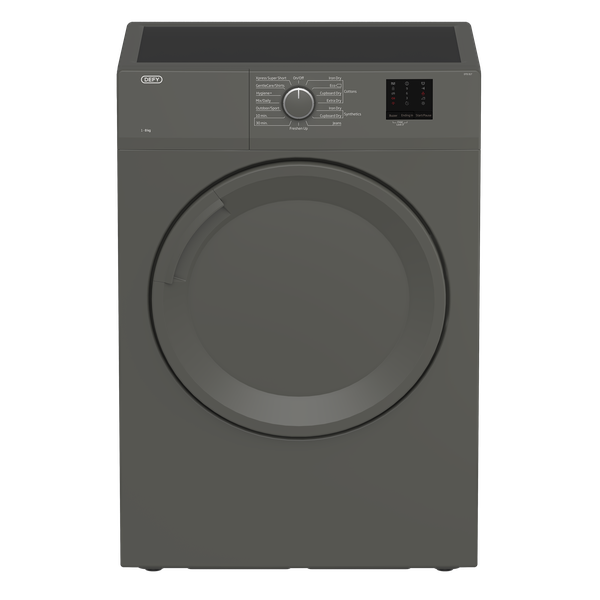 Defy 8kg Air Vented Tumble Dryer - Manhattan Grey DTD317