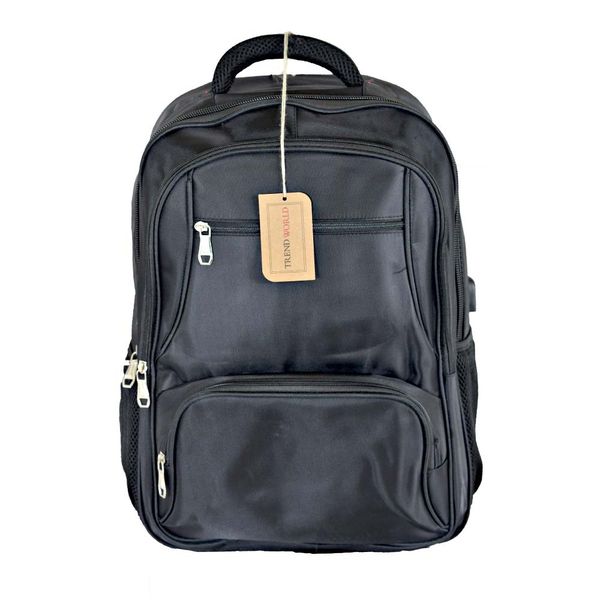 Trendworld 20'' Anti-Theft Business Smart Travel Laptop Backpack - Black