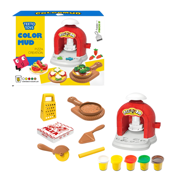 Pizza Play Dough Set 10Piece with Oven &amp; Tools - Toys for Kids