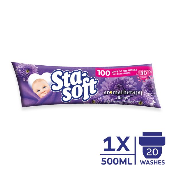 Sta-Soft Aromatherapy Relax Fabric Softener Refill - 500ml