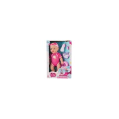 Cutie Baby Drink &amp; Wet Baby Doll Set- Pink