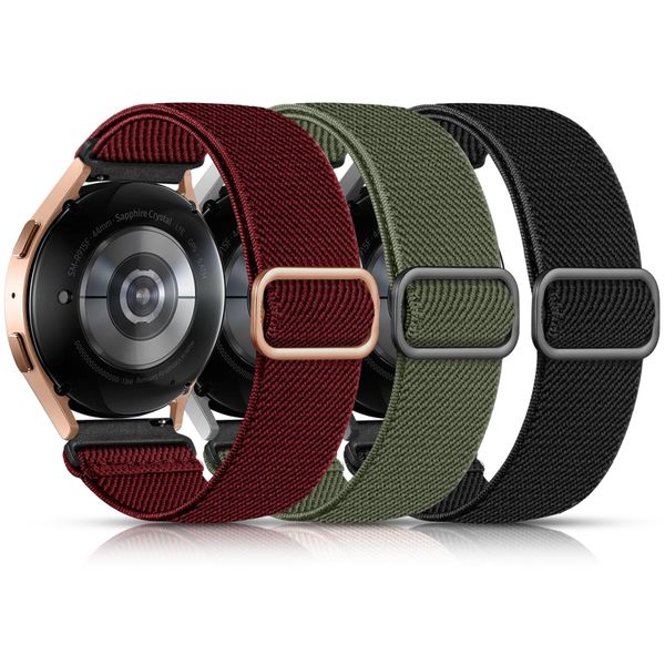 Elastic Nylon Bands Compatible with Samsung Galaxy Watch 7/6/5/4,20mm