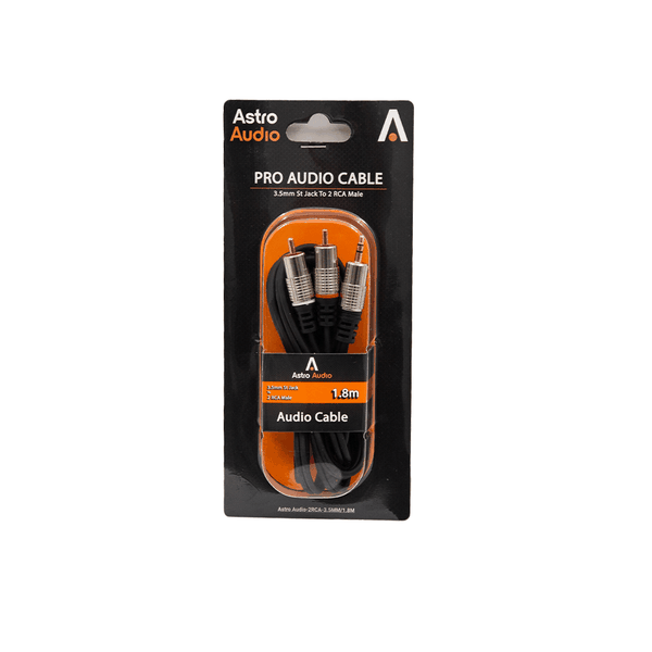 Astro Audio 1.8M 3.5mm St Jack to 2 RCA Cable