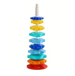 Baby Rainbow Spiral Stacking Toy 9-Layer Early Education Fidget Toy
