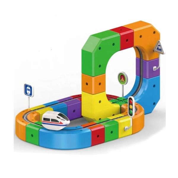 Magic Cube Track Electronic Train