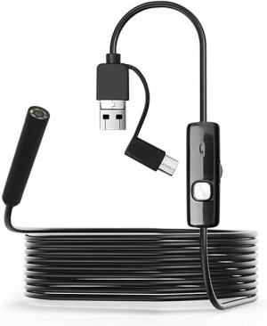 10M 3 in 1 USB Endoscope 8mm IP67 Waterproof Camera &amp; 6 Led Lights