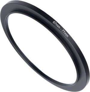 E-Photographic 67 to 77mm Lens Filter Step-Up Adapter Ring