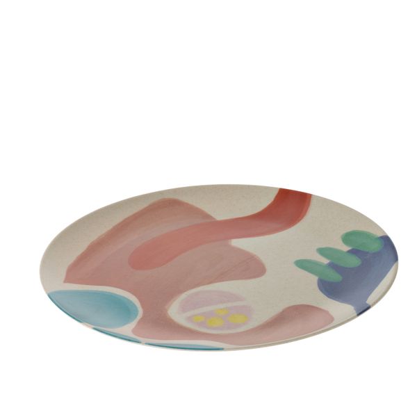 George &amp; Mason - Kyra Bamboo Fibre Dinnerplate 4pk Abstract