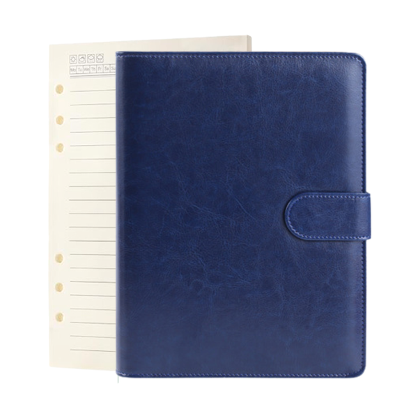 Bestby - Refillable A5 Notebook with Extra 720pcs Paper and PU Leathe Cove
