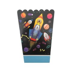 Space Theme Popcorn &amp; Snack Box (Pack of 10)