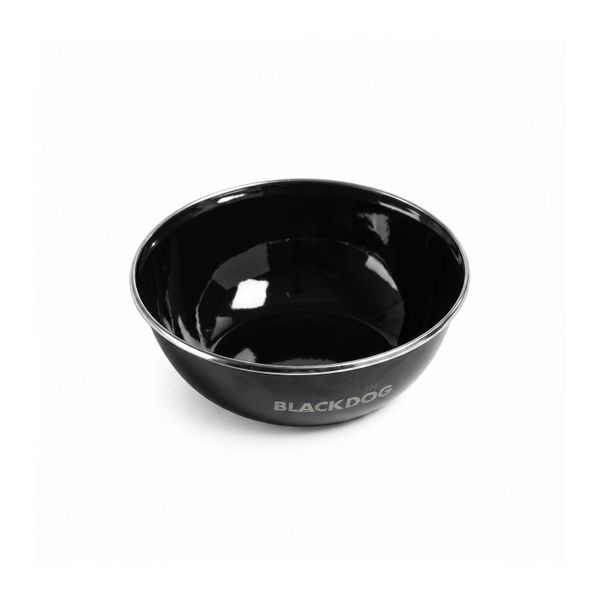 Black Dog Enamel Camping Tableware Bowl