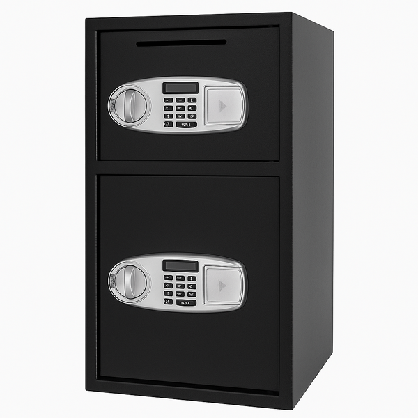 Digital Double Door Safe - 77.5cm x 37cm x 36cm Home and Office Security