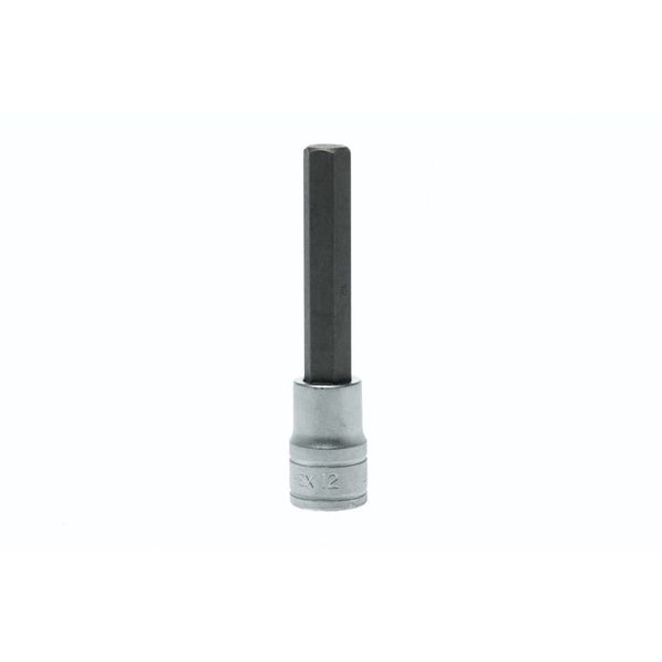 TengTools 1/2inch Drive 12mm Hex Bit Socket 100mm Long - M122512-C