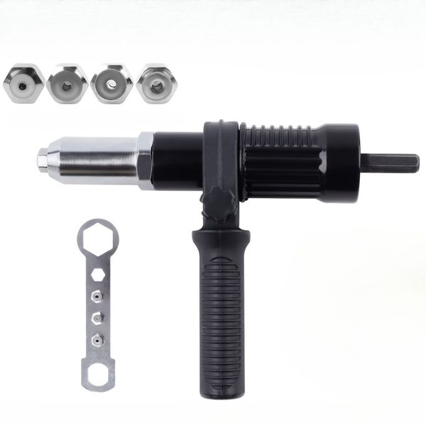 Professional Rivet Gun Adapter with Hexagonal Shaft