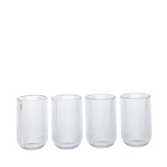 George &amp; Mason - Venice 4 Pack Fluted Highball Glasses