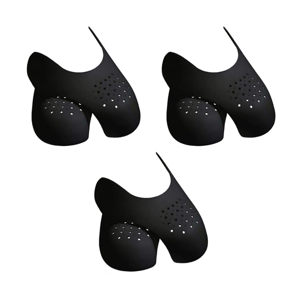 3 Pairs of Sneaker Crease Guard Protectors - Black