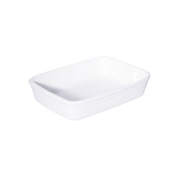Fortis White Rectangular Baker 27cm 1 Piece
