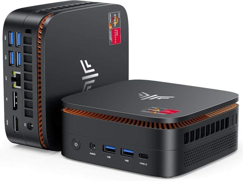 KAMRUI Pinova P1 Mini PC AMD Ryzen 3 4300U 3.7GHz 16GB 512GB Win11Pro