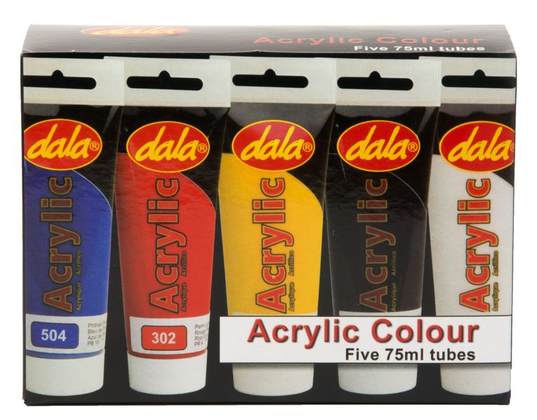 Dala Acrylic Colour Kit - 5 Tube Set