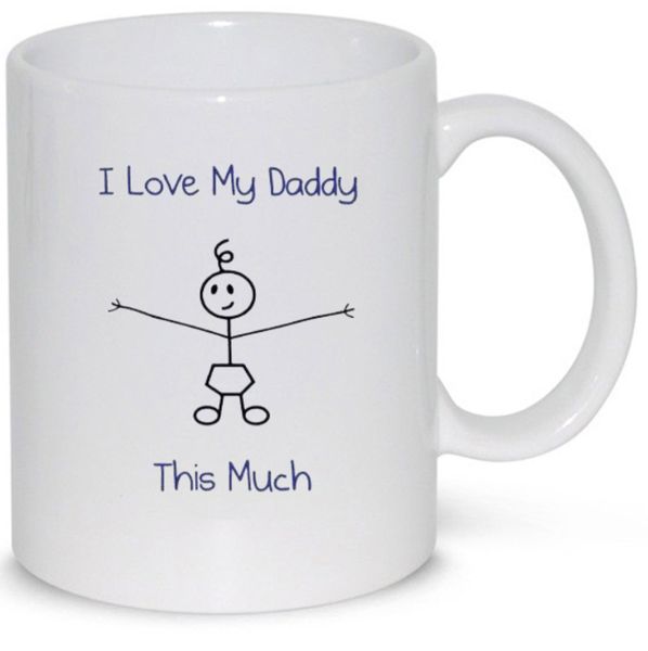 I Love My daddy this Much Birthday Christmas Fathers Day Gift Mug