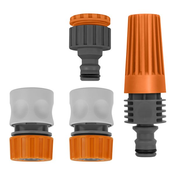 Tramontina Irrigation Set with Quick Connect Fittings and Nozzle - 4 Piece